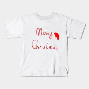 Colorful Merry Christmas Kids T-Shirt